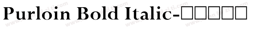 Purloin Bold Italic字体转换
